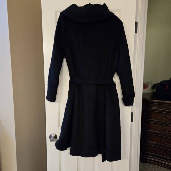 Cole Haan Wool Blend Belted Coat - Picture 4 of 6